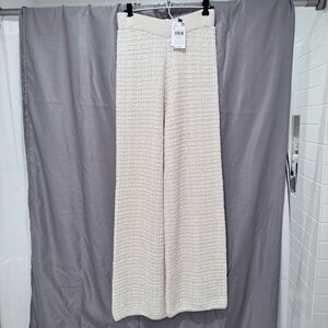 NEW Mango Cream Textured Pants